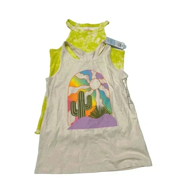 Girl's Bundle of 2 Tanks Cat & Jack New Size XL (14) - Picture 1 of 5